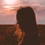 Artistic female silhouette